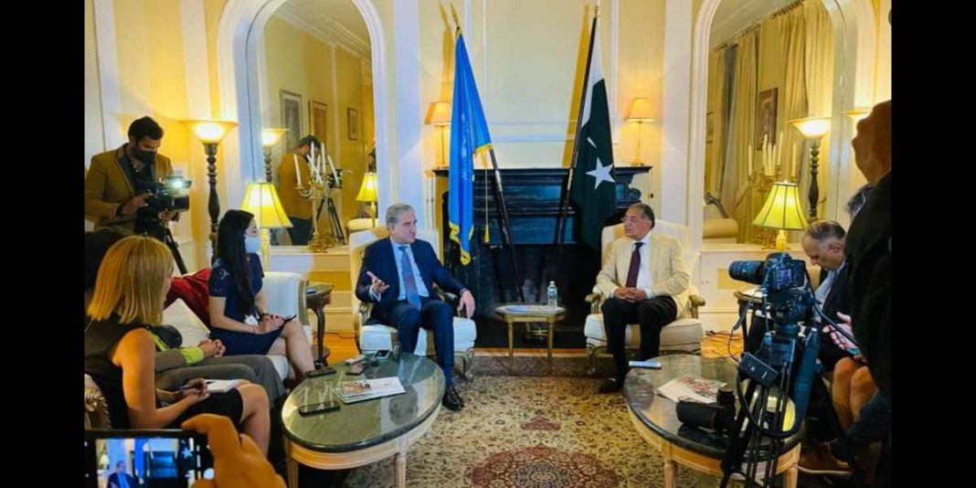 FM Qureshi Taliban stance at UNGA 76th session sidelines