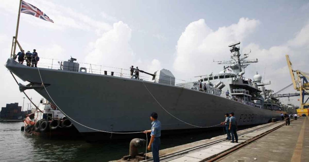 UK warship through Taiwan