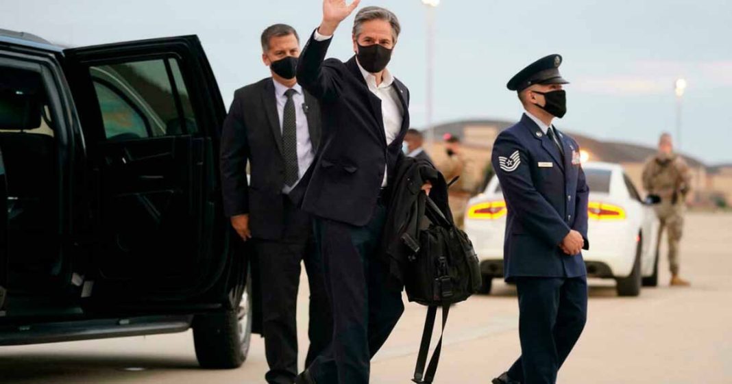 Blinken visits to patch up