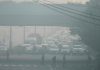 smog choked Delhi roads