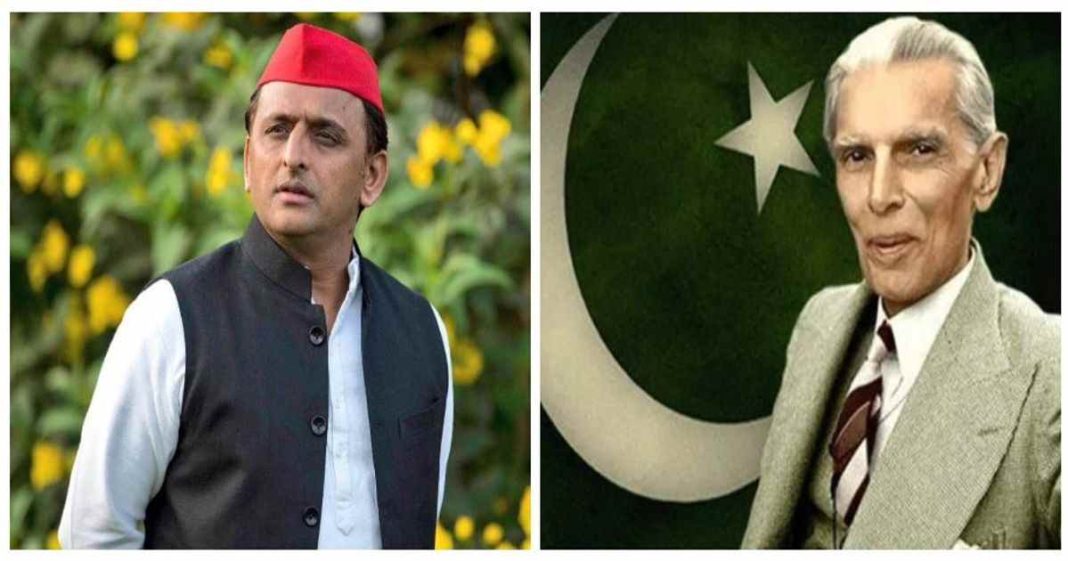 Yadav praising Jinnah