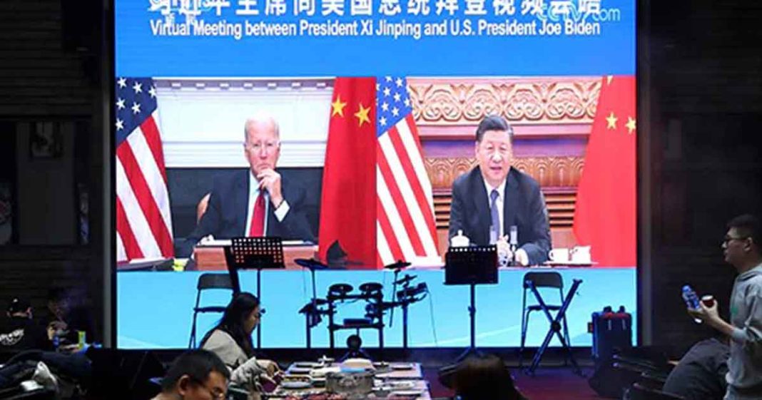 Xi and Biden virtual meeting
