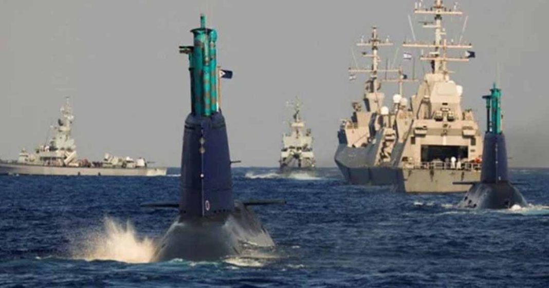 US Naval drill with Israel