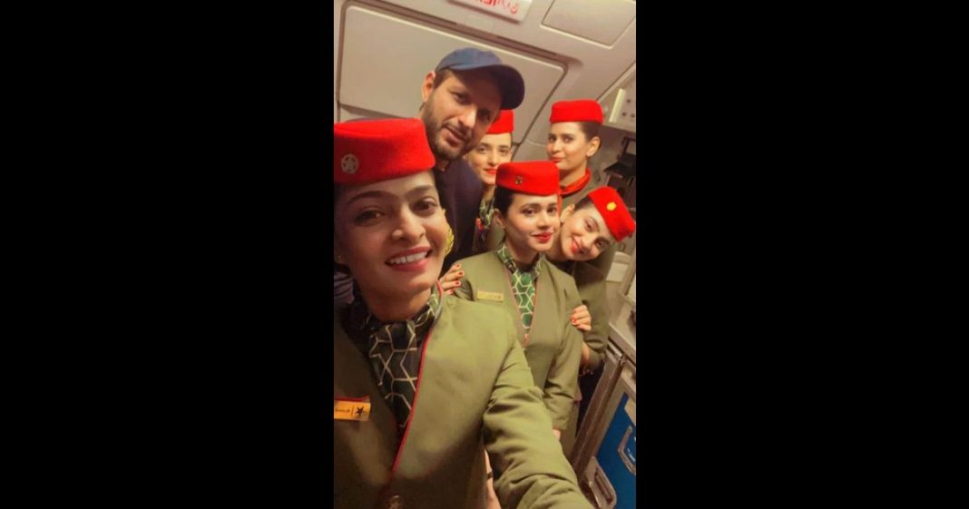 Shahid Afridi air hostesses