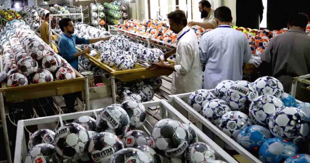 Footballs exports increase