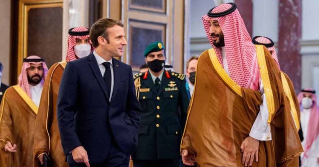 Macron talk Saudi crown