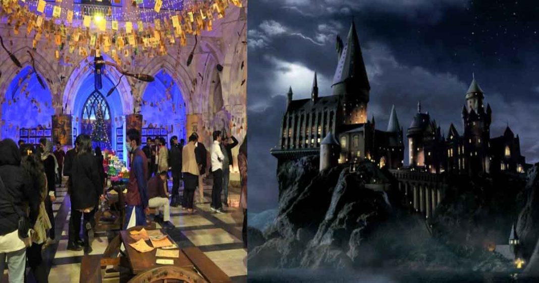 students transform campus into Hogwarts