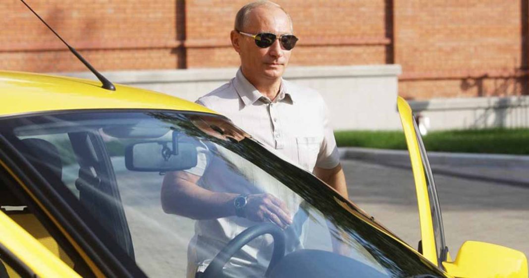 Putin drove cab