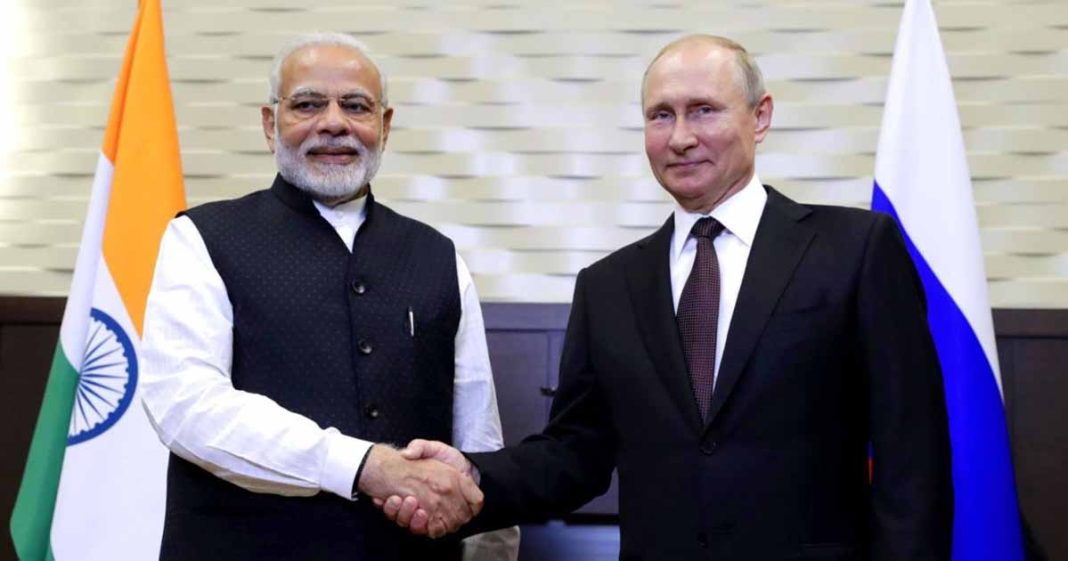 Putin land in India