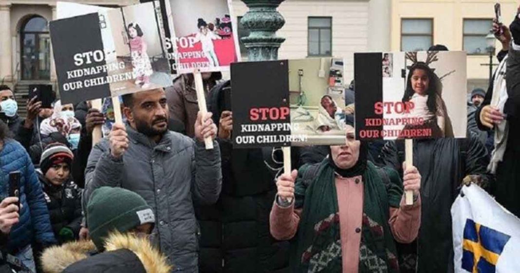 Muslim protest against Swedish