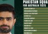 Pakistan squad