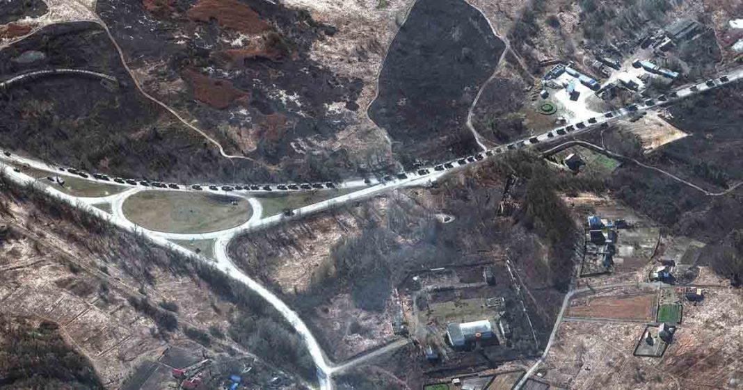 Russian military convoy