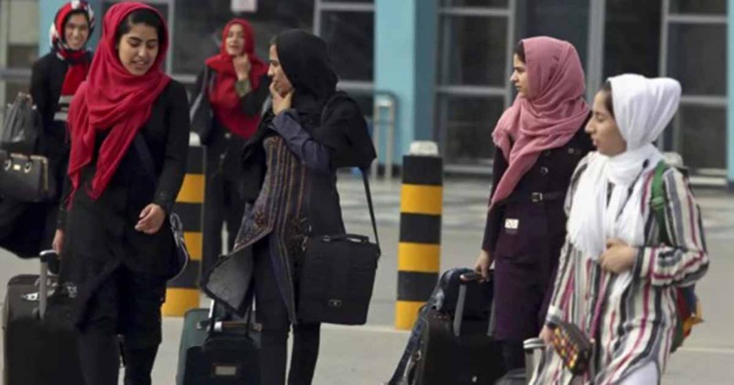 Taliban ban women flying