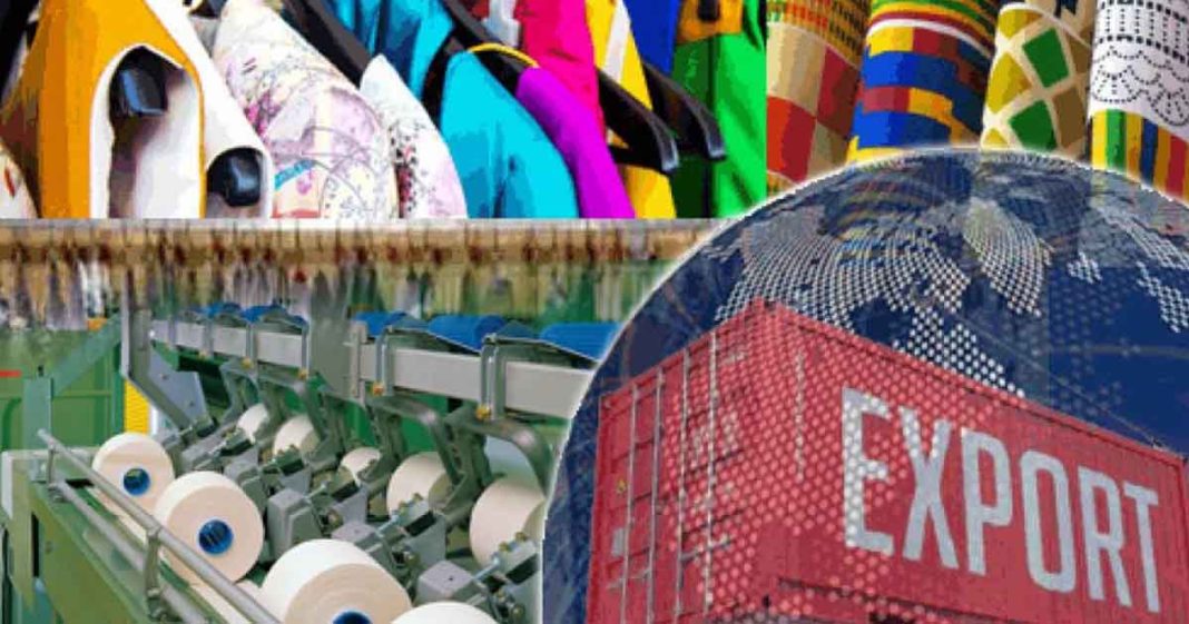 Textile exports increase