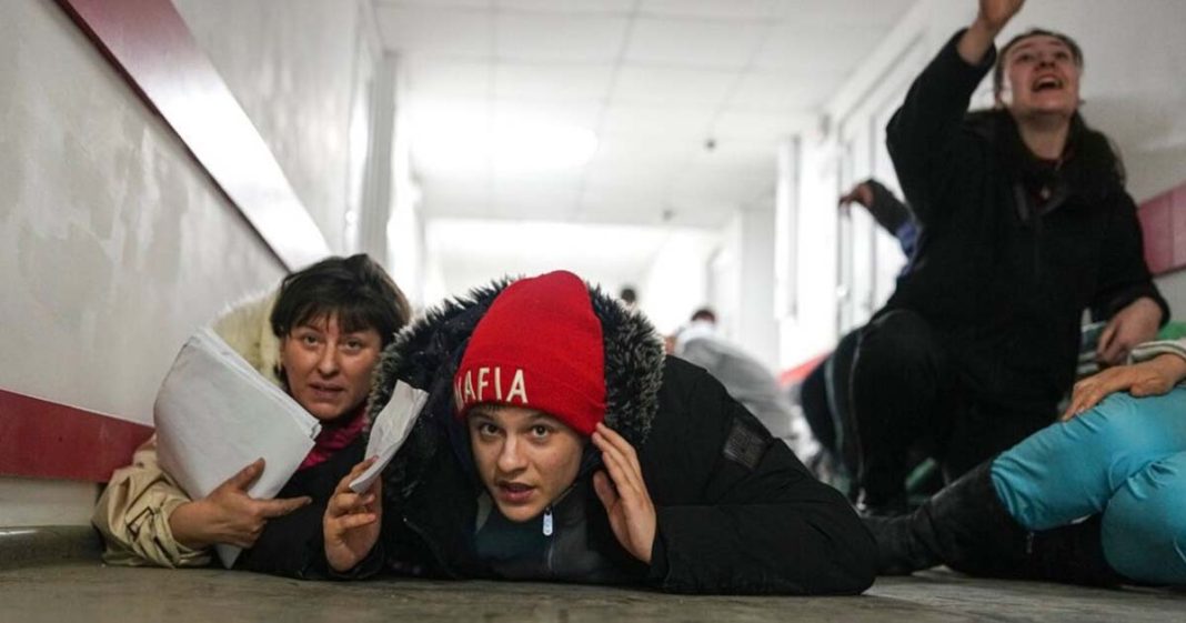 mosque sheltering civilians