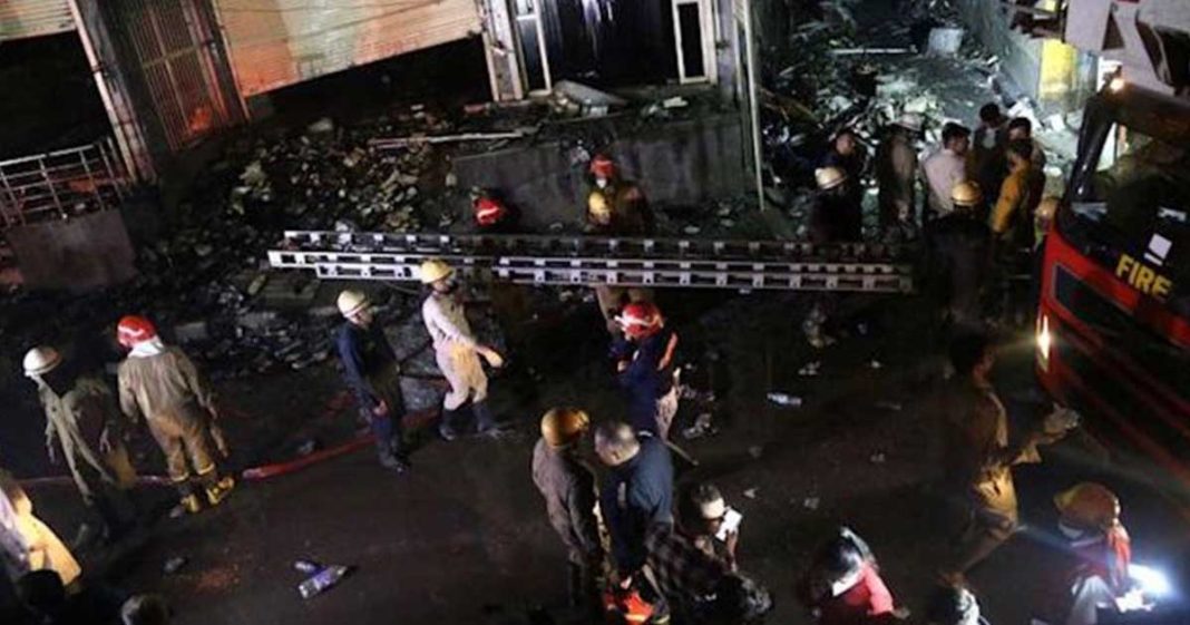 fire in western Delhi suburb