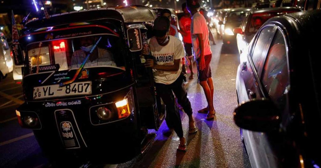 Sri Lanka down petrol