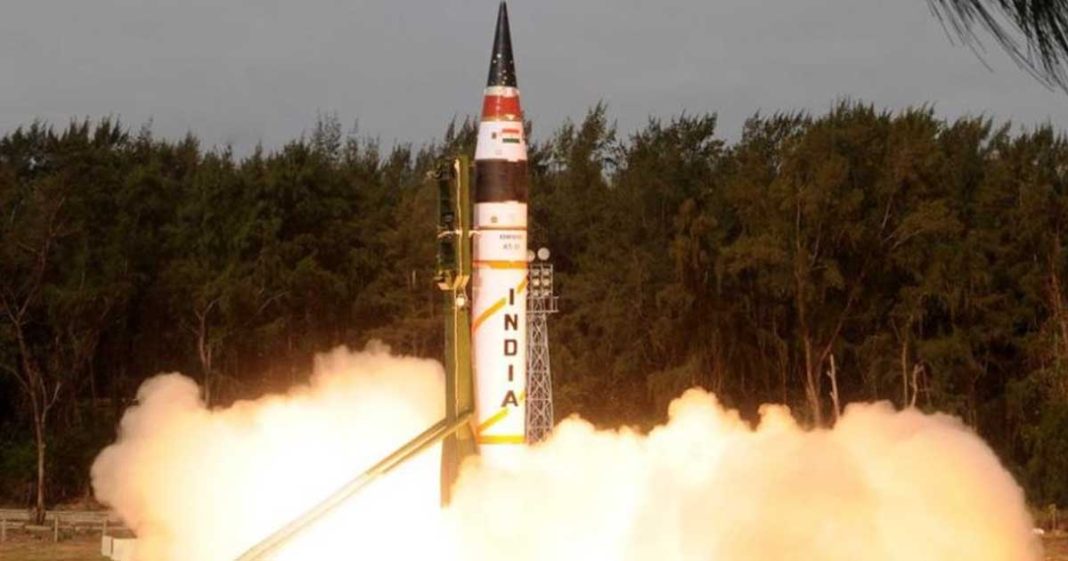 India tests nuclear missile