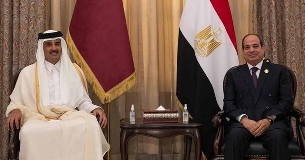 Qatar emir visit Egypt
