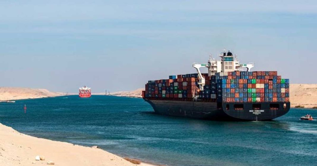 Cargo Through Suez Canal Plummets by 45%