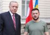 President Erdogan on a one-day visit to Ukraine