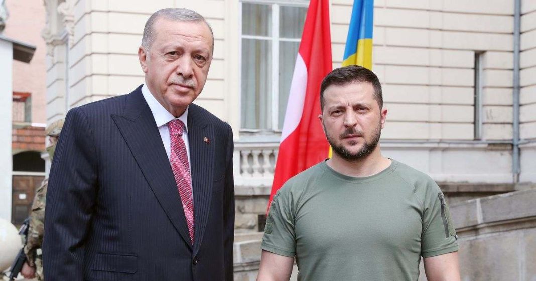 President Erdogan on a one-day visit to Ukraine