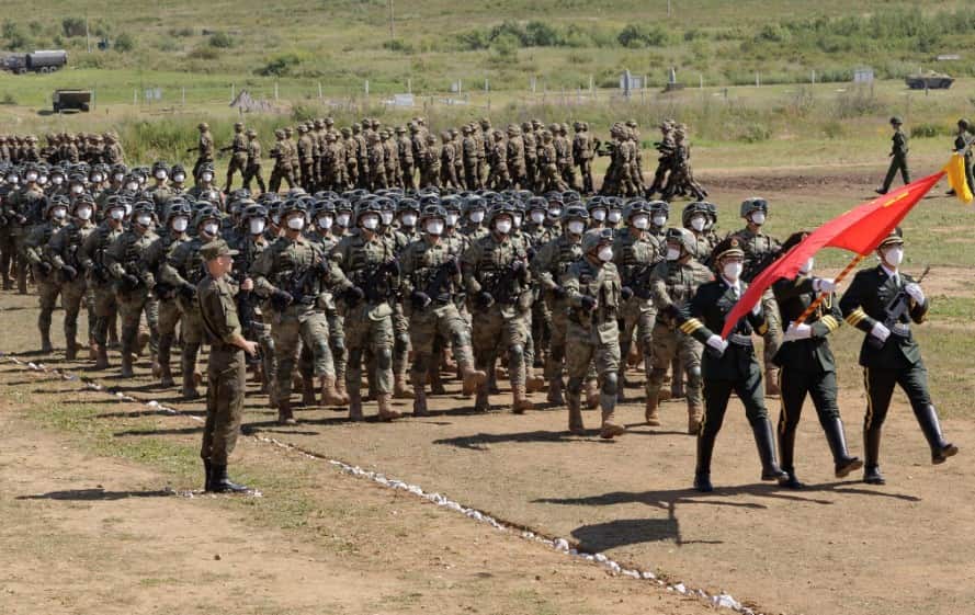 Putin participates in military drills