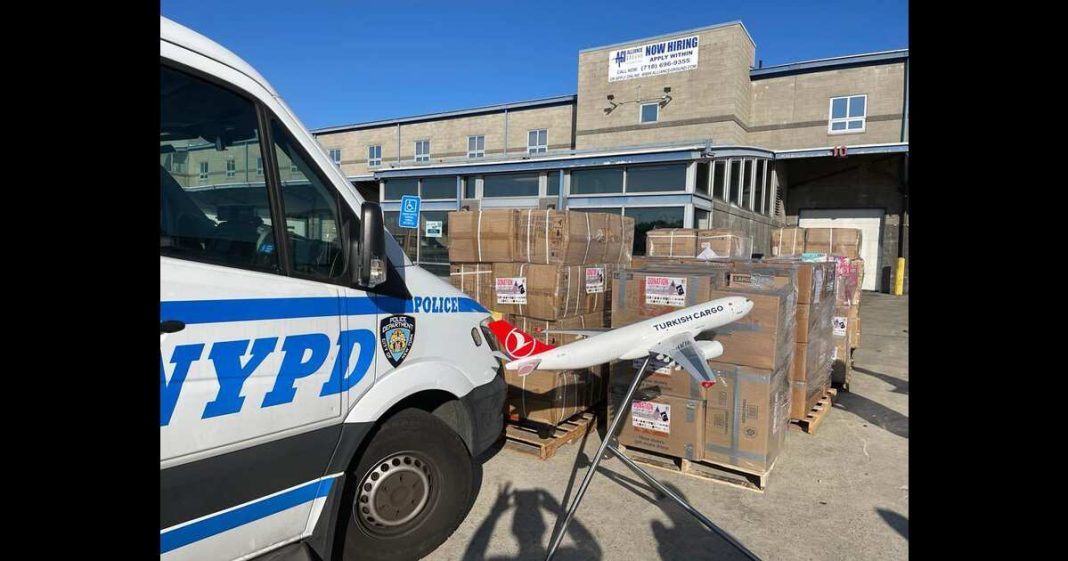 NY relief goods flood