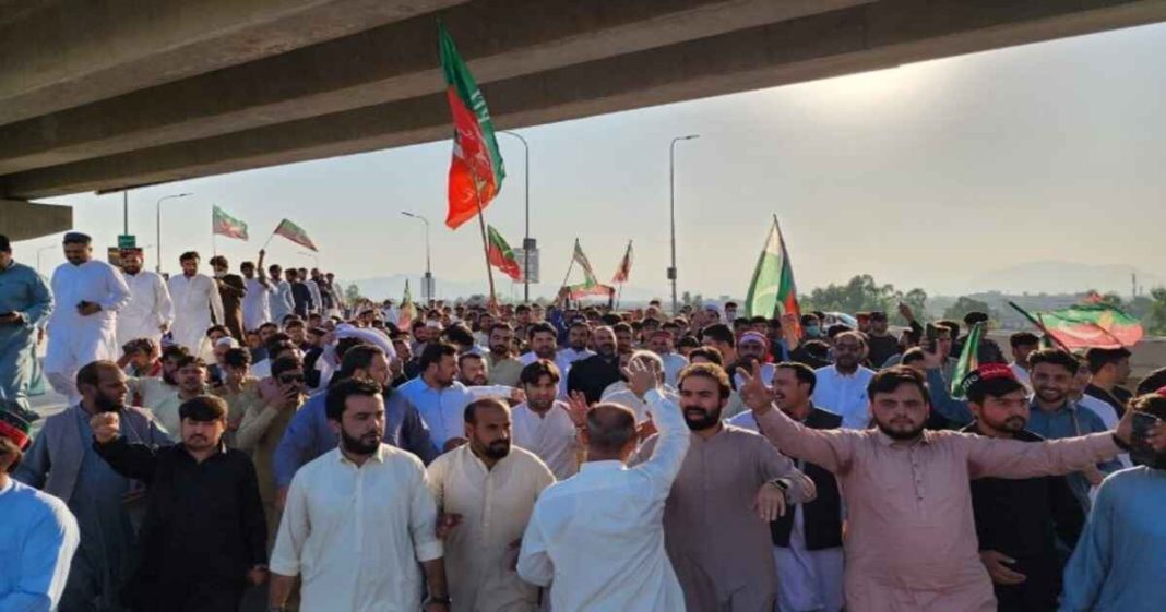 PTI protest