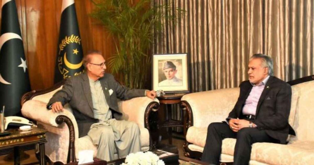 Ishaq Dar and President Alvi