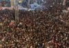 Hundreds of PTI workers gather at Zaman Park