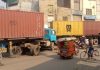 Routes leading to PTI rally blocked by containers