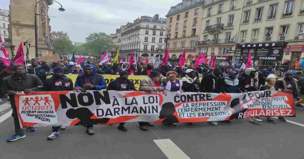 French citizens march