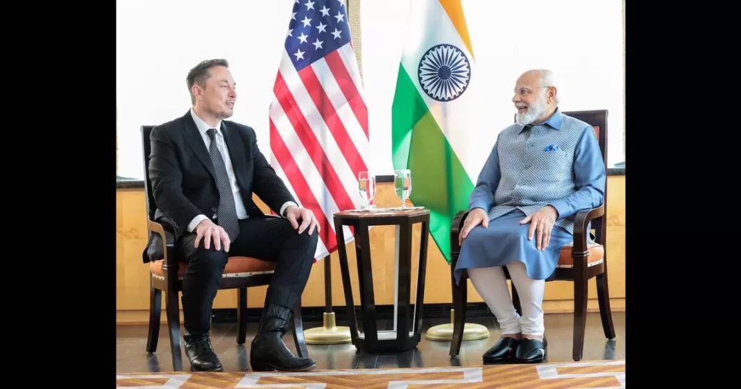 ELON MUSK AND MODI