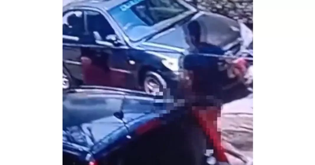 Man takes off shorts