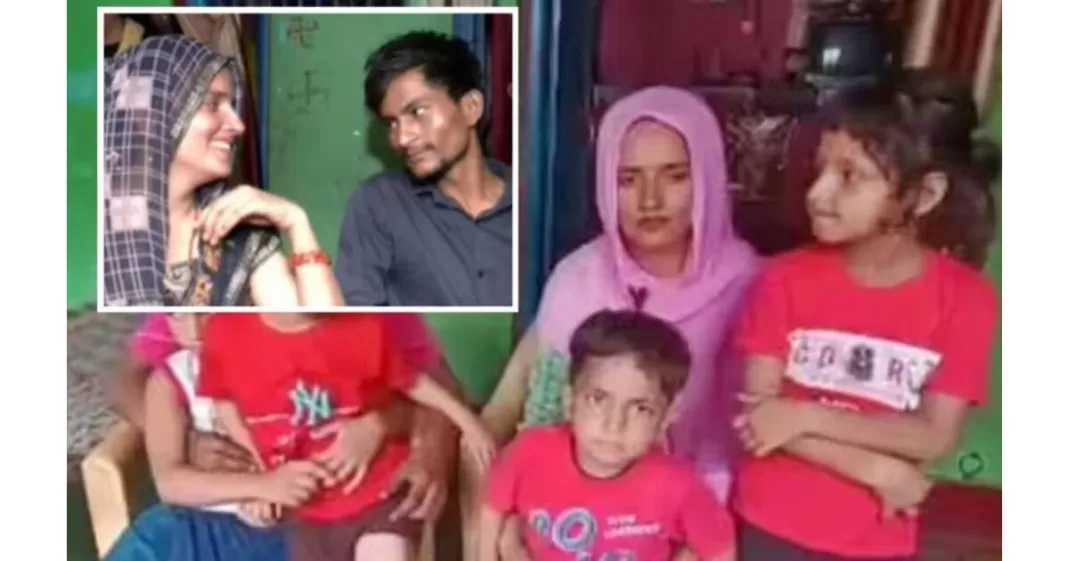 Pakistani Woman who Ran to India Chants 