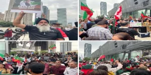 Protestors in Toronto