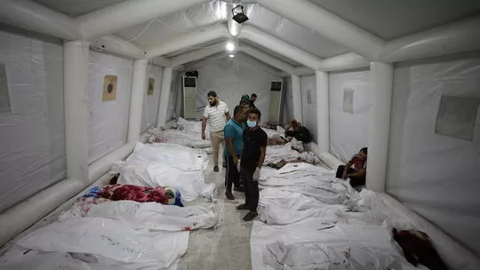 Hundreds reported dead in Gaza hospital bombing