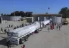 AID TRUCKS IN GAZA