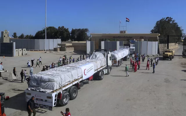 AID TRUCKS IN GAZA