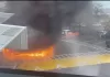 US border explosion caught