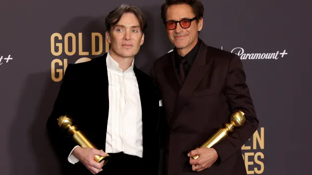 'Oppenheimer' triumphs at Golden Globes