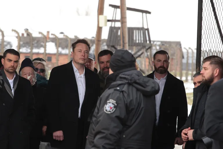 Elon Musk visits Auschwitz
