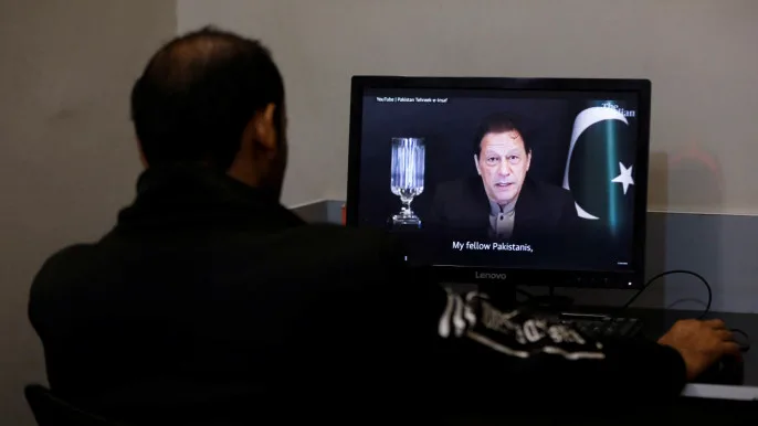 Imran Khan is campaigning from jail in Pakistan