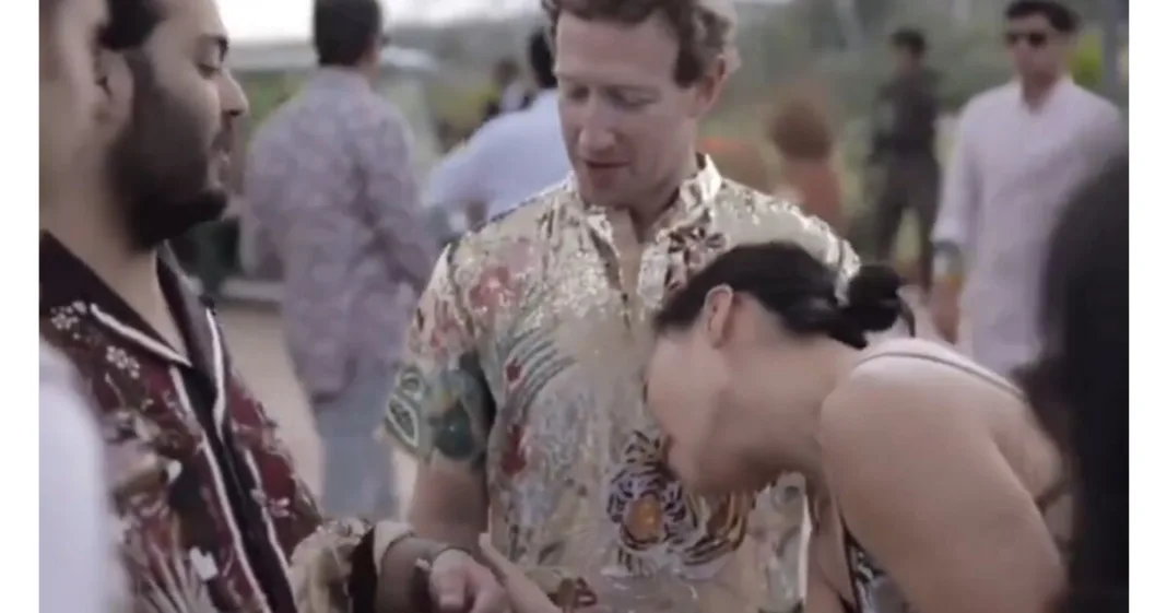 Anant Ambani watch Zuckerberg