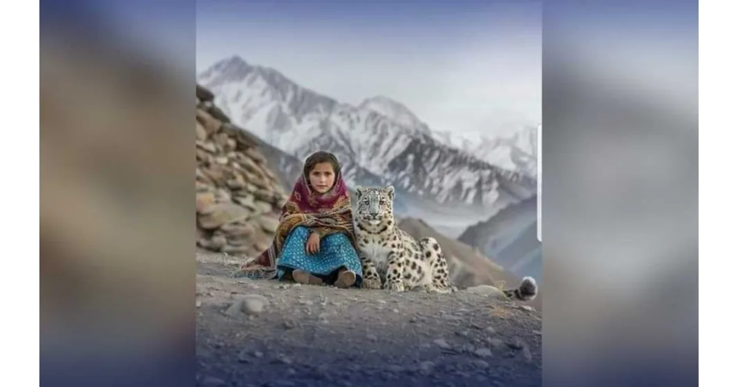Girl snow leopard
