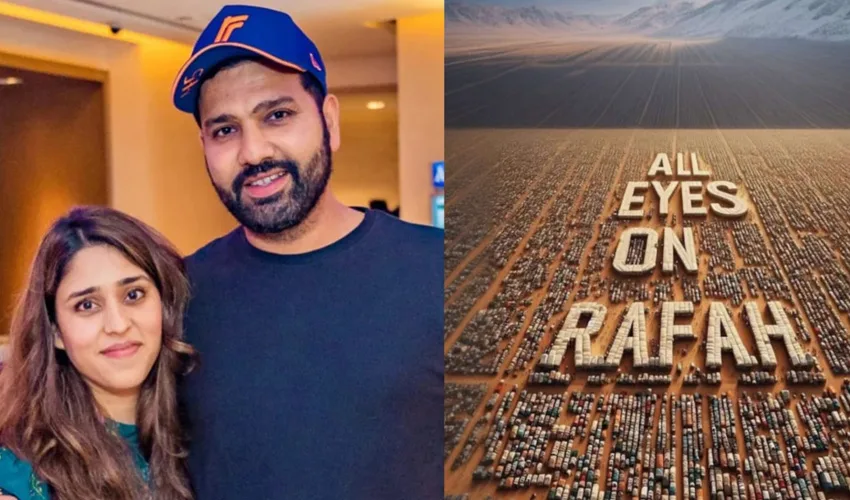 Rohit Sharma wife Gaza