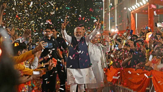 Modi claims victory as BJP-led alliance