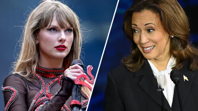 Taylor Swift endorses Kamala Harris
