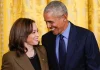 KAMALA HARRIS AND BARAK OBAMA